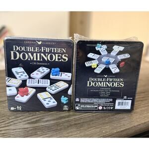 Cardinal Classics Double-Fifteen Dominoes 136pc Domino Game by Spin Master New